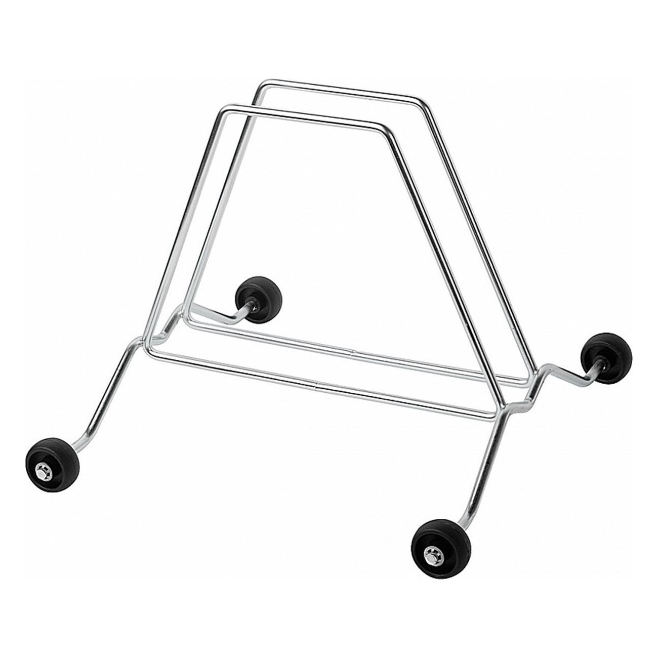 Soporte de Bicicleta Universal de Suelo con Ruedas de Acero Zincado - 1