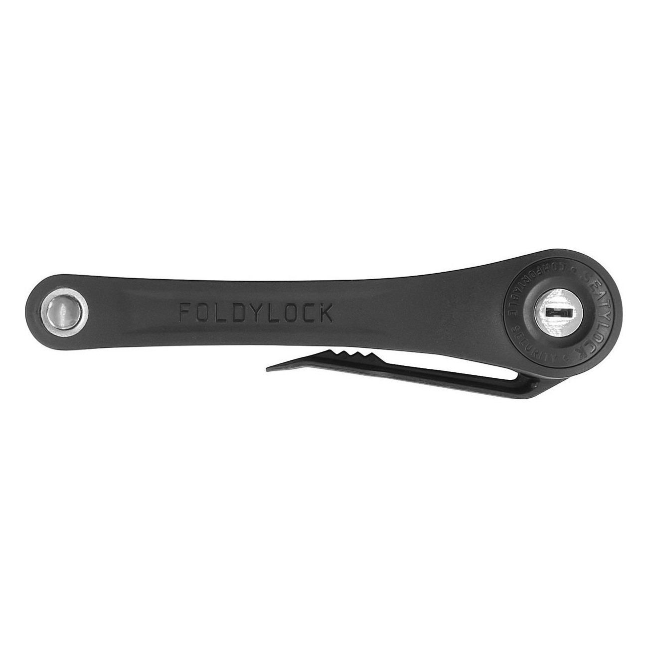 Clip per Lucchetto Bicicletta Voxom Nero - Sicurezza e Resistenza con Maglie in Acciaio Temprato - 5 - Lucchetti - 4026465153996