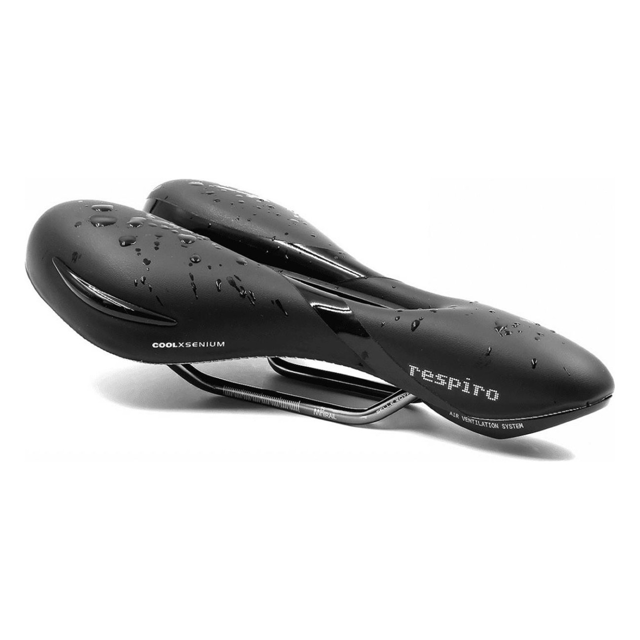 Respiro Athletic Unisex Saddle for Road and Trekking, Black 279x159 mm - 4