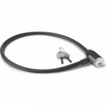 Cadenas à câble BONINBIKE 12x800 mm Noir Mat - Sécurité Vélo - 1