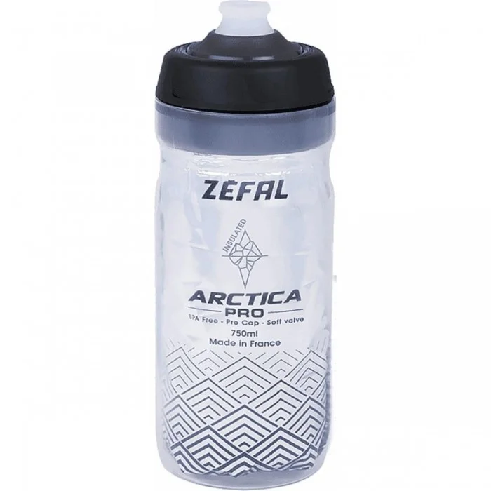 Arctica Pro Thermal Bottle 550ml Gray/Black with Pro Cap, Keeps Drinks Hot/Cold 2.5H - 1