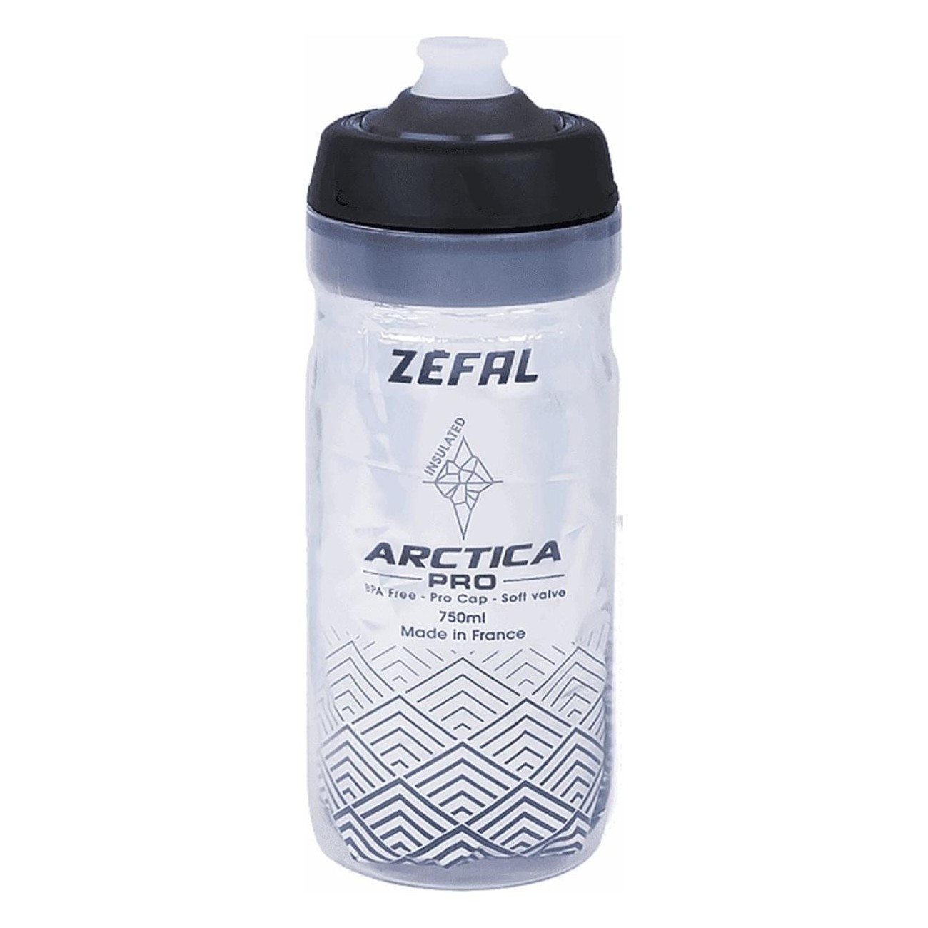 Arctica Pro Thermal Bottle 550ml Gray/Black with Pro Cap, Keeps Drinks Hot/Cold 2.5H - 1