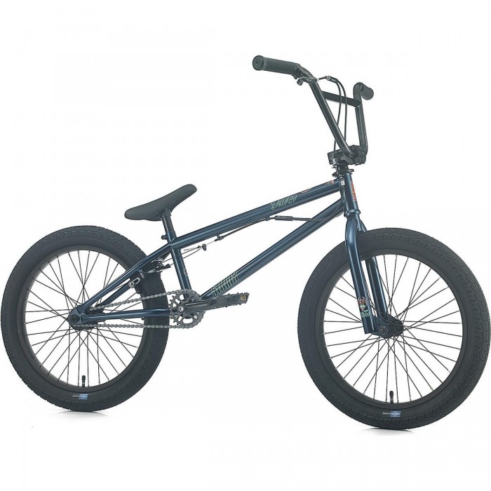 Bicicletta BMX Sibmx Düvel Blu Metallizzato - Telaio Park Basso per Acrobazie e Manovre Agili - 1 - Bmx - 4026465077599