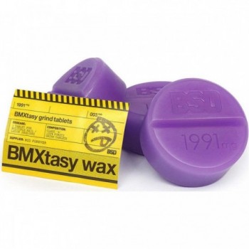 Cera BMXstasy Grind Wax Purple Swag - Confezione da 3 pezzi per BMX, Colore Lila - 1 - Altro - 5060792162190