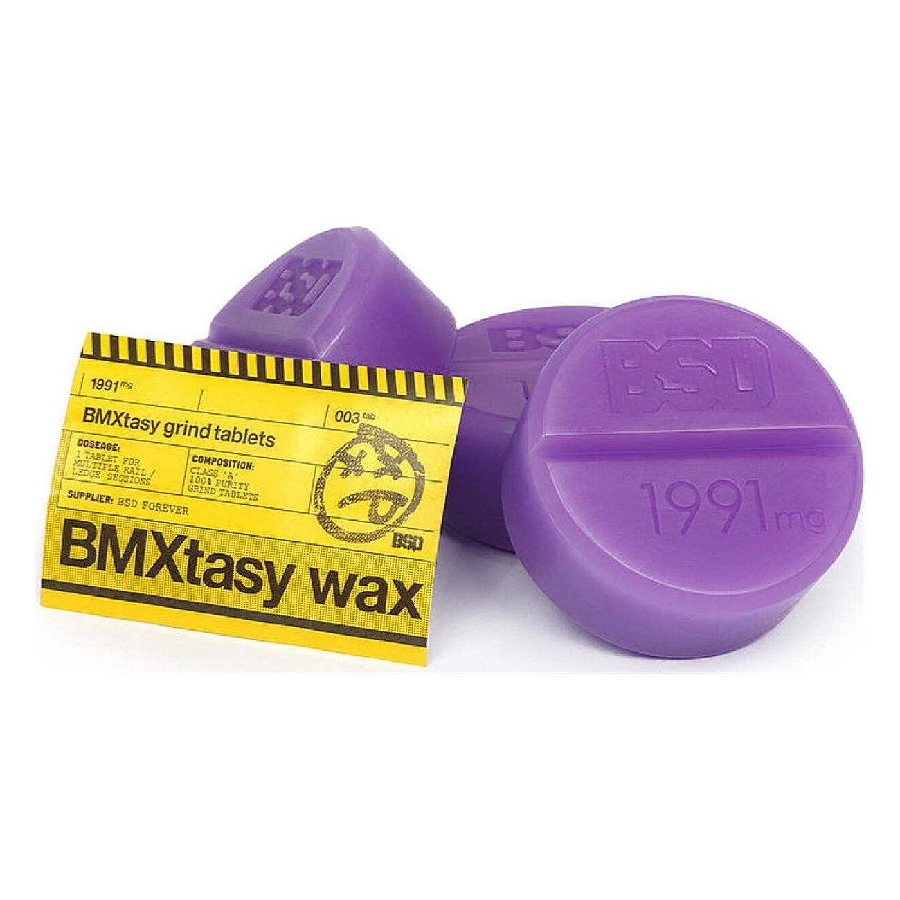 Cera BMXstasy Grind Wax Purple Swag - Confezione da 3 pezzi per BMX, Colore Lila - 1 - Altro - 5060792162190