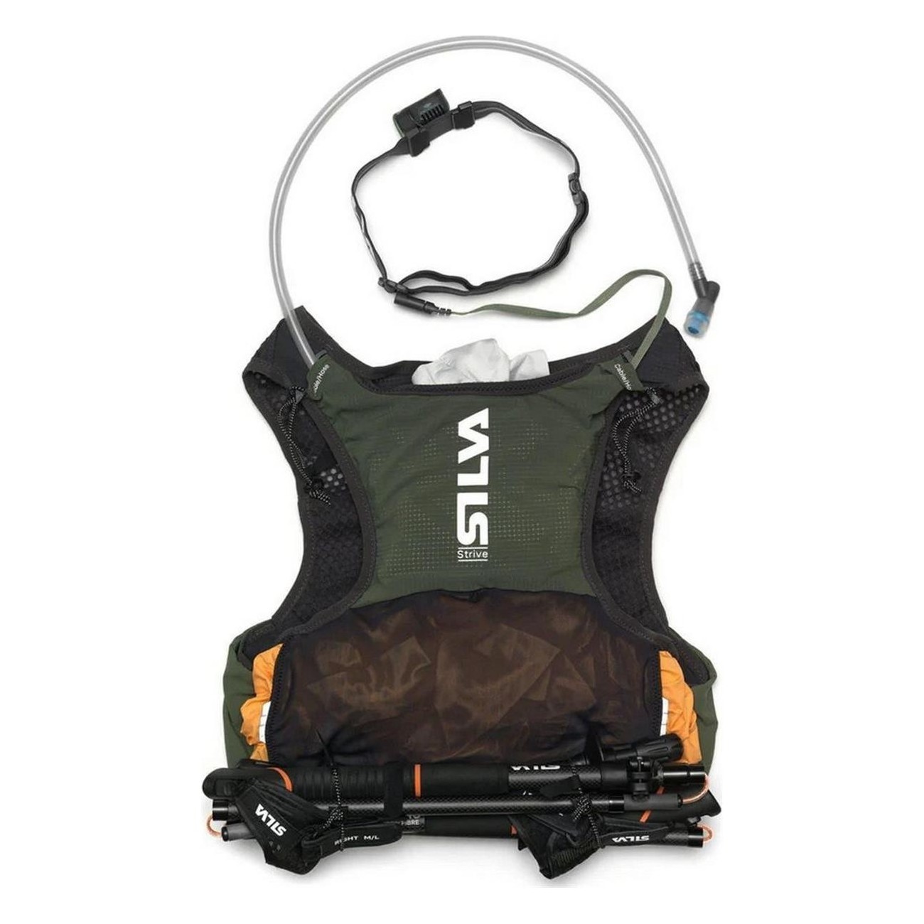 Gilet da Corsa Silva Strive 5 Verde Taglia S - Leggero, Traspirante e Capiente 5L - 9 - Attrezzatura trail running - 73188602067