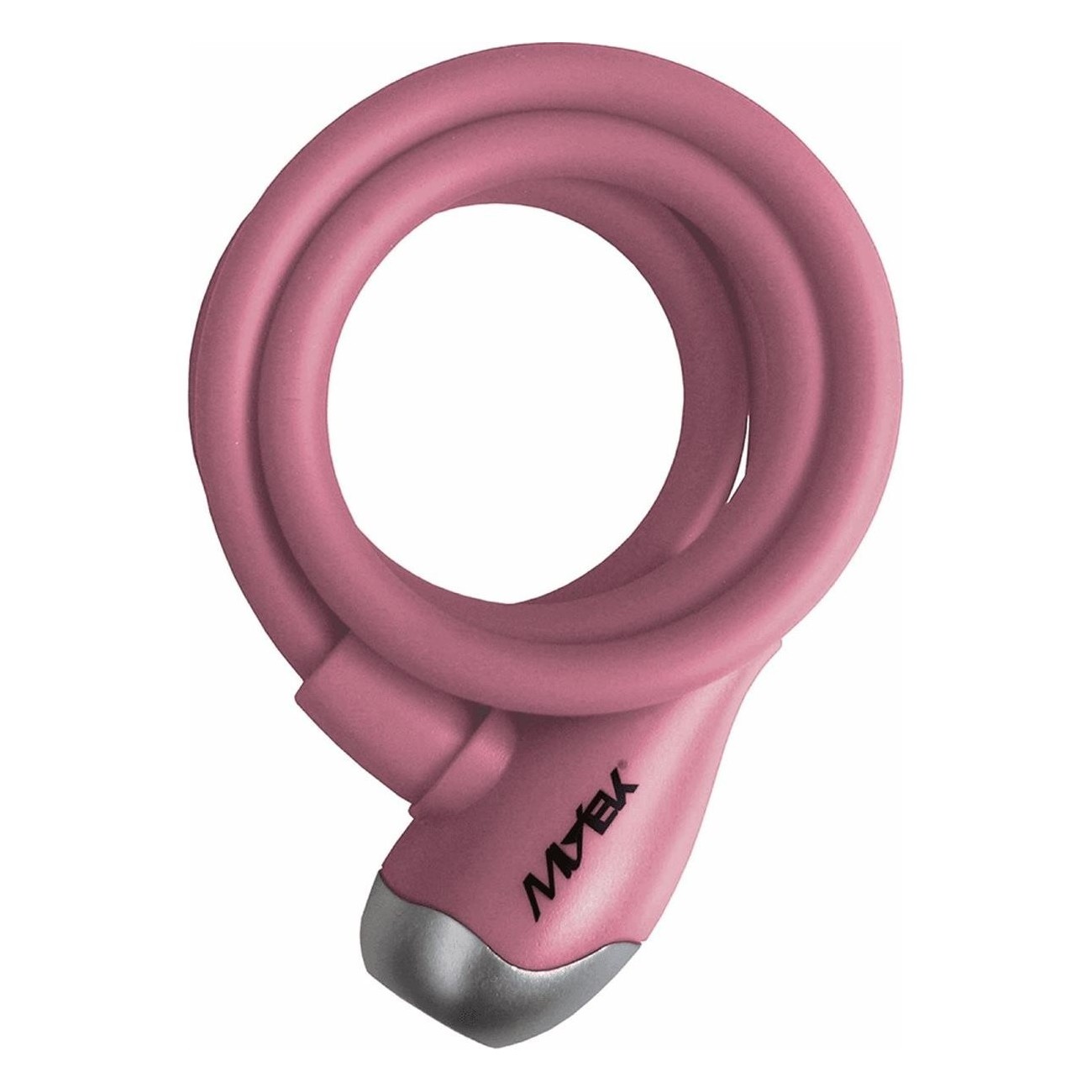 MVTEK 10mm x 1000mm Pink Silicone Cable Lock - Style & Security for Bicycles - 1