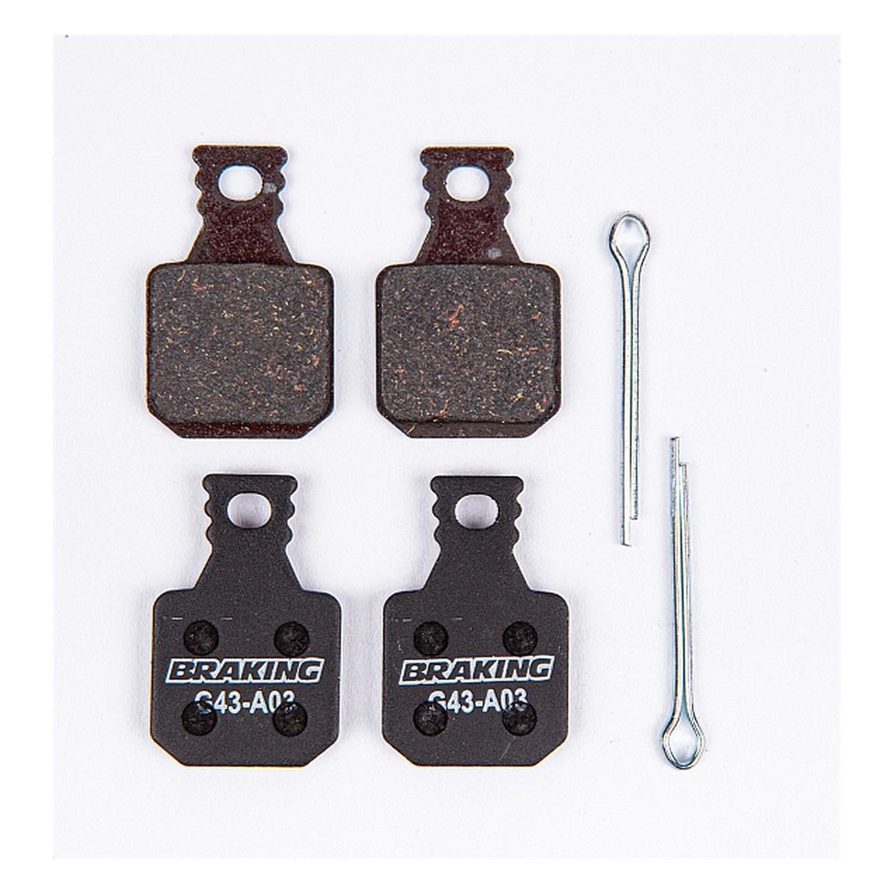 Organic Brake Pads Magura MT 5/7 - Set of 4, Quick Bite & Low Noise - 1