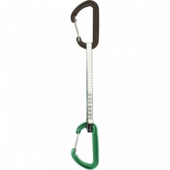 Grüner Karabiner 18cm Quickdraw Einzel - Leicht und Sicher für Klettern mit Dyneema® Sling - 1