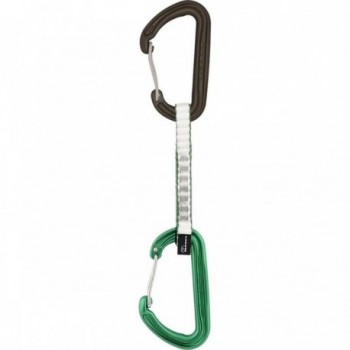 Grüner Karabiner 18cm Quickdraw Einzel - Leicht und Sicher für Klettern mit Dyneema® Sling - 2