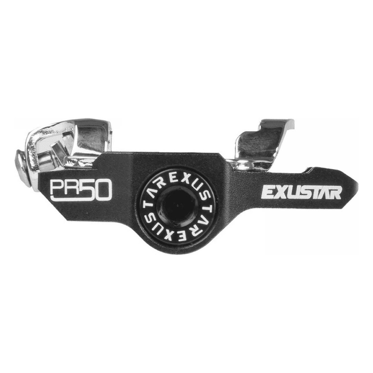 Exustar E-PR50 CR-MO SPD Rennradpedale, Schwarz, 262g - 3