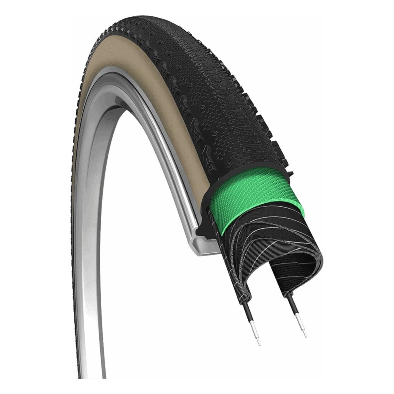 Detour 700x38 C3015 TL Ready Skinwall Tire for Urban and Gravel Paths - 2