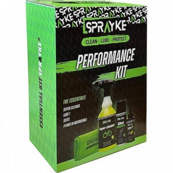 Performance Bike Cleaning and Maintenance Kit: Cleaner, Lube, Siltel, Microfiber Cloth - 2