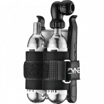 Kit Riparazione CO2 Lezyne Twin Drive Nero con Leve per Pneumatici e Cartucce Filettate - 1 - Bombolette e dosatori co2 - 471280