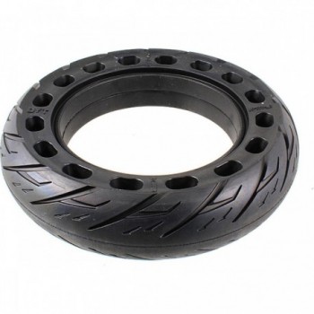 Electric Scooter Tire 10 x 2.5 Black - Honeycomb Structure - 1