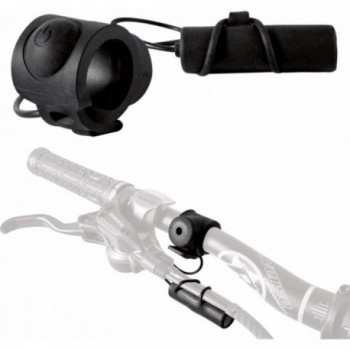 Campanello Elettrico Nero 100dB Resistente all'Acqua con Batteria Inclusa per Bicicletta - 1 - Campanelli - 8059796064569