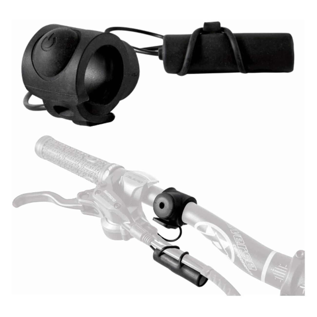 Campanello Elettrico Nero 100dB Resistente all'Acqua con Batteria Inclusa per Bicicletta - 1 - Campanelli - 8059796064569