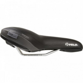 Selle Velo Tour Uni Noir-Gris 398g avec Protection Anti-abrasion et Confort Avancé - 2