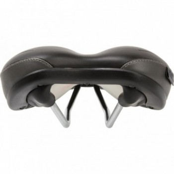 Selle Velo Tour Uni Noir-Gris 398g avec Protection Anti-abrasion et Confort Avancé - 3