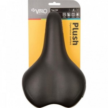 Selle Velo Tour Uni Noir-Gris 398g avec Protection Anti-abrasion et Confort Avancé - 5