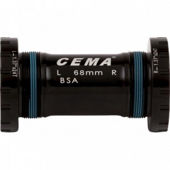 Calotte BSA in Acciaio Inossidabile Nero per FSA386/Rotore 30mm - Compatibili con Telai 68/73 mm e Filettatura 1.37' x 24 T - 2 