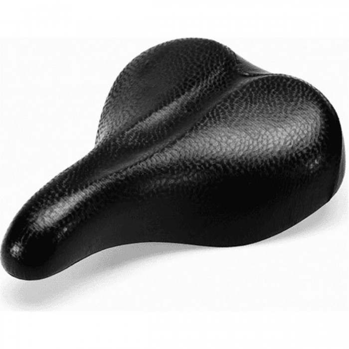 Women's Citybike Saddle in Black Polyurethane - Comfort & Style 253x185 mm - 1