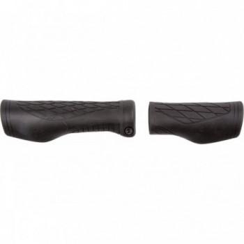 Pair of Black Cloud Ergo Fix Screw Grips 132/92 mm M-WAVE - 1