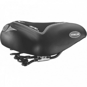 Selle Citybike Max Comfort Gel Noir avec rembourrage FLEX PU, 265x210 mm - 1