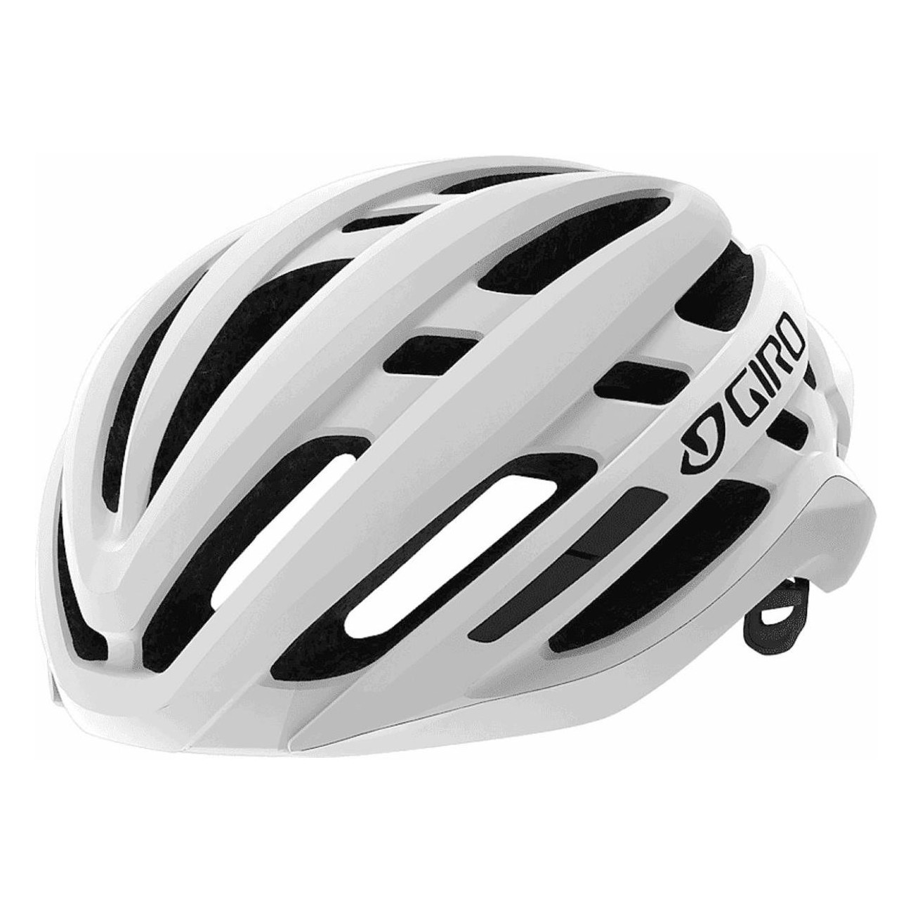 Agilis Matte White Helmet 51-55cm with Roc Loc 5.5 and In-Mold Technology - 1