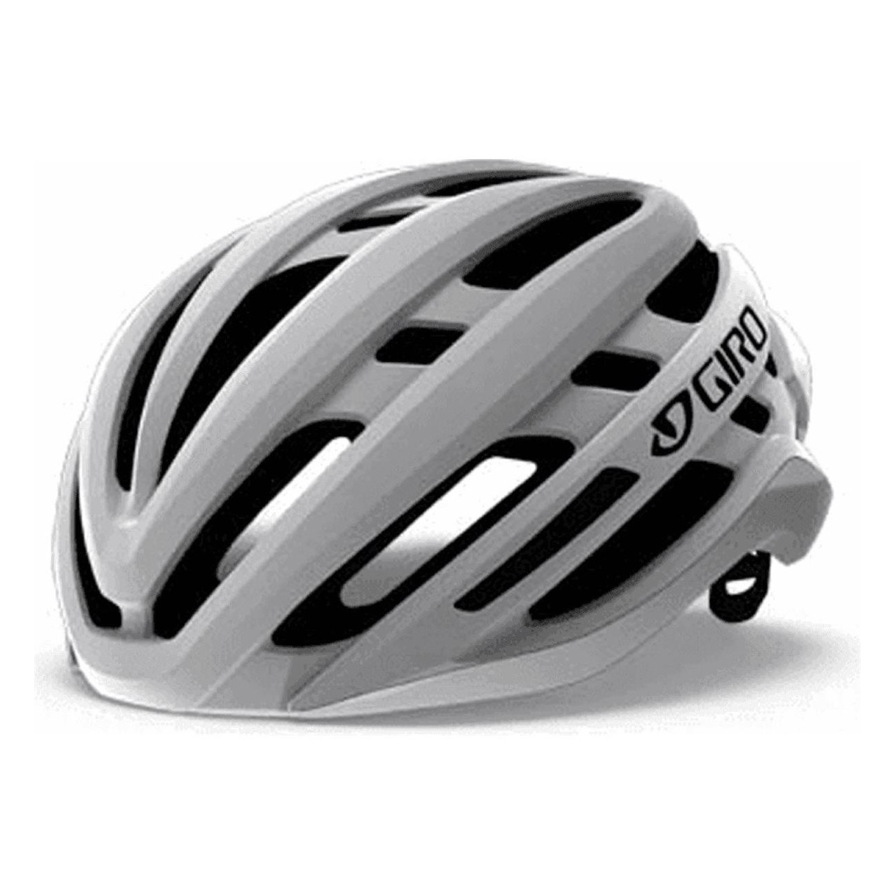 Agilis Matte White Helmet 51-55cm with Roc Loc 5.5 and In-Mold Technology - 2