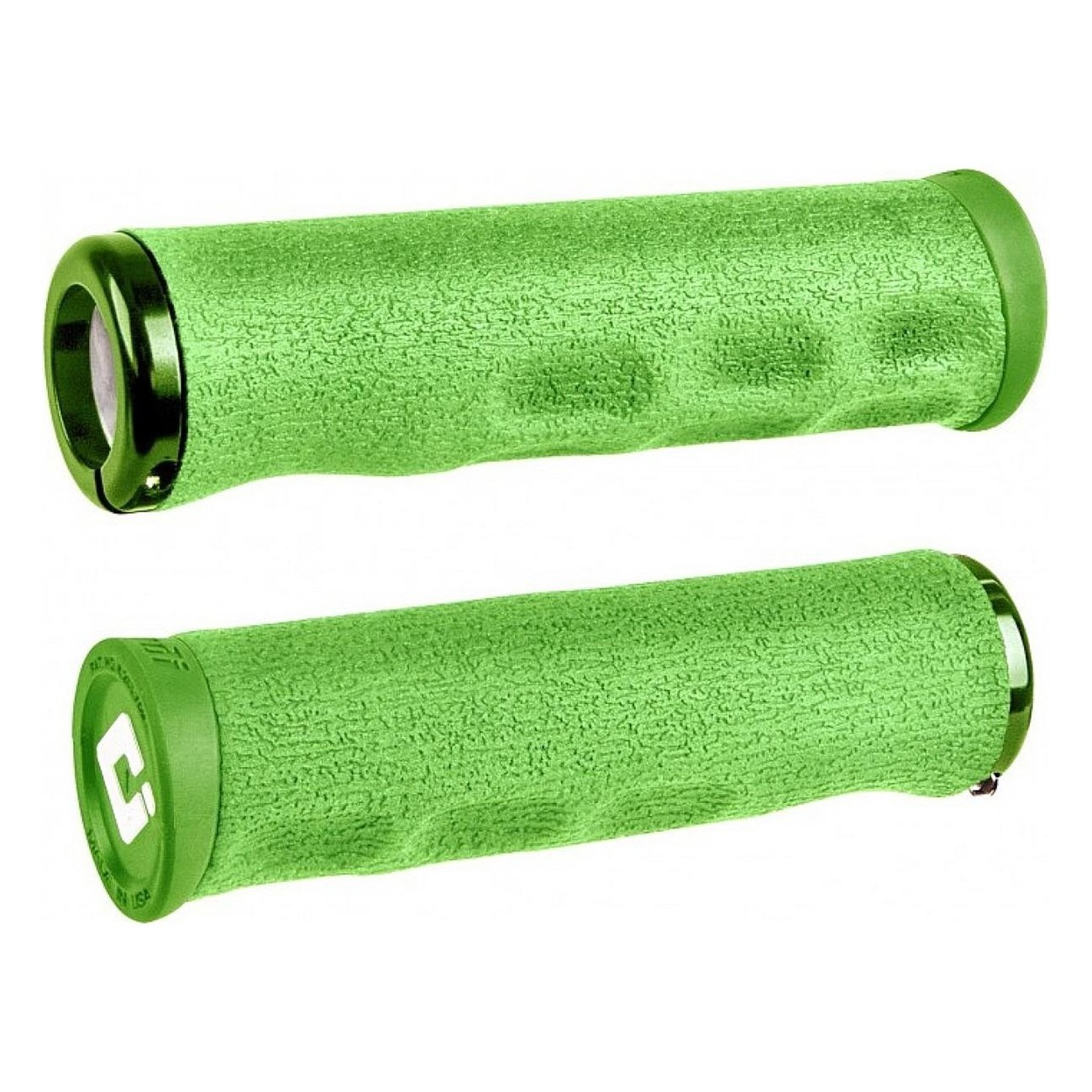 Puños MTB Odi Dread Lock Verde 130mm - Firma Tinker Juarez, Comodidad y Control - 1