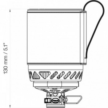 Système de Réchaud Léger : Réchaud et Lampe de Trekking 1.5 lb - 2