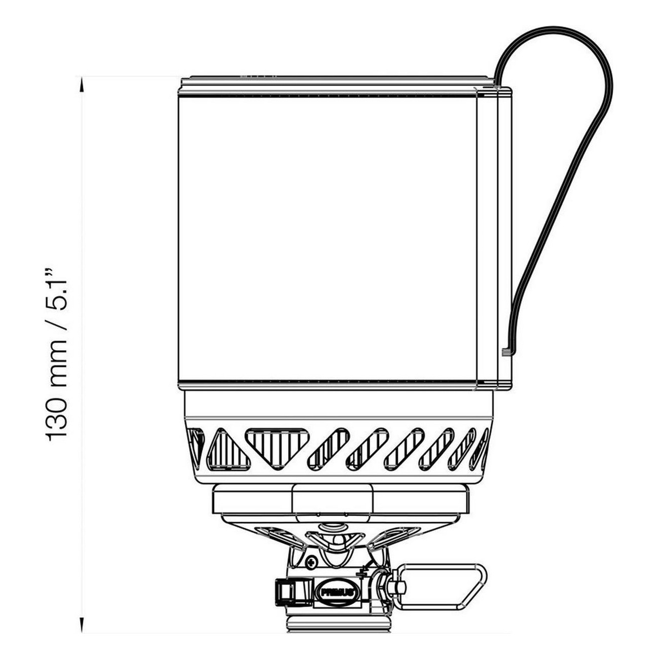 Système de Réchaud Léger : Réchaud et Lampe de Trekking 1.5 lb - 2