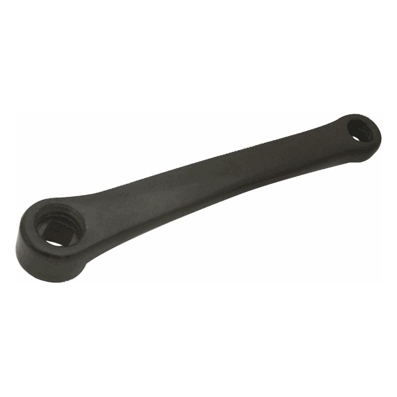 Linke Kurbel 170mm Schwarz aus Stahl und Nylon mit MVTEK Vierkantanschluss - 1