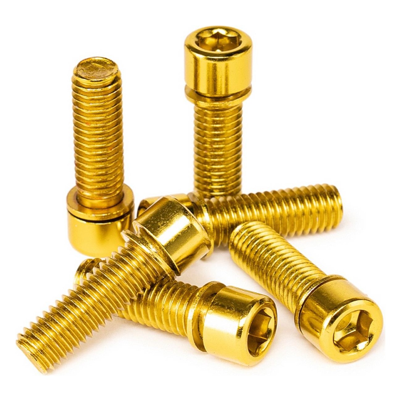 Set of 6 Gold Salt Solid Screws M8x25mm - High Quality and Elegant Design - 1