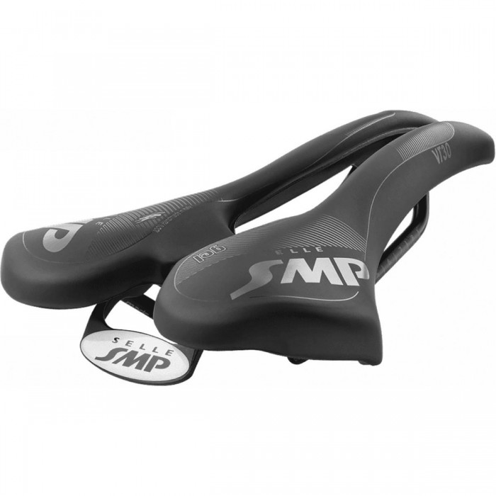 VT30 Gel Saddle Black 155x283 mm - Comfort for Road and Off-Road, MTB & Gravel - 1