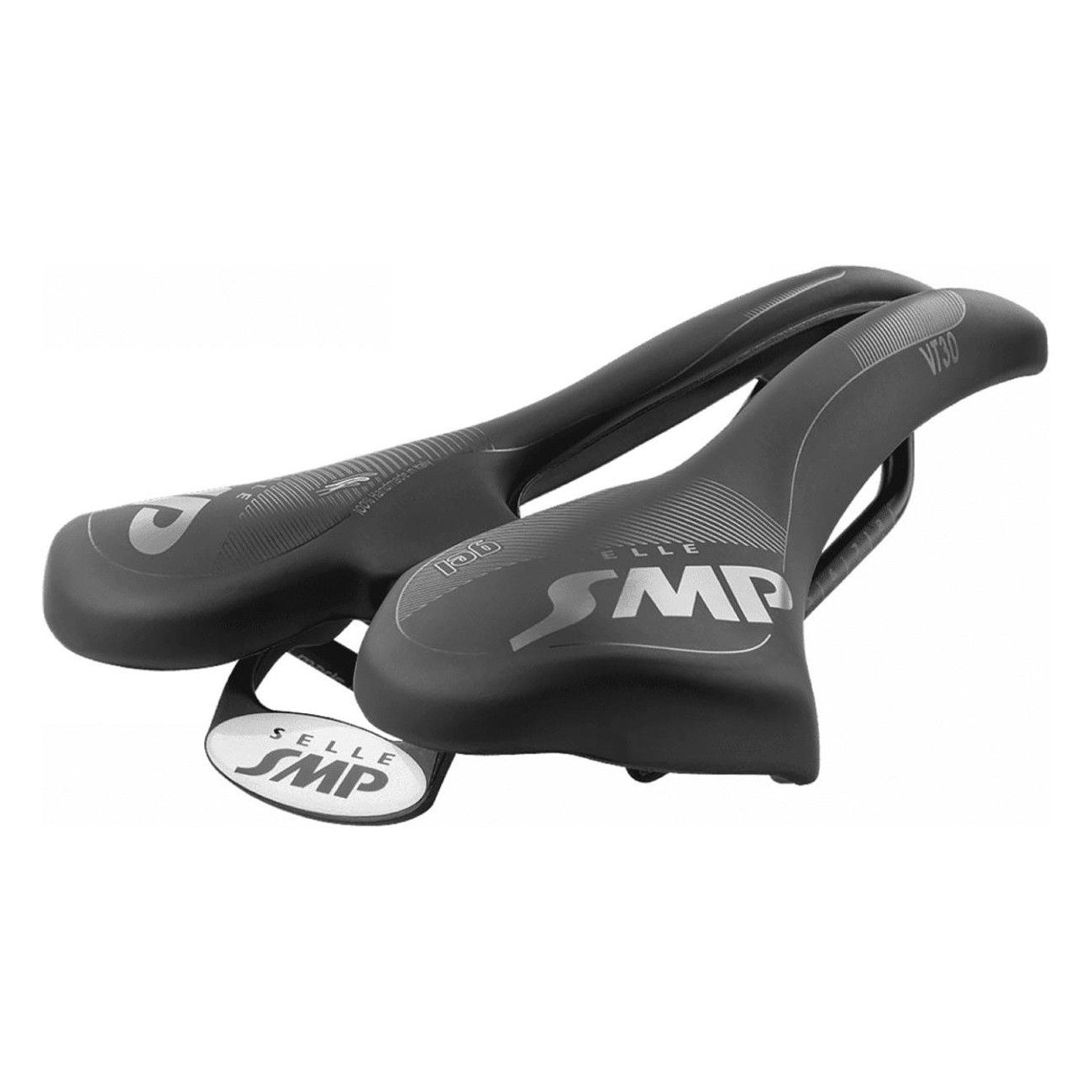 Selle VT30 Gel Noir 155x283 mm - Confort Route et VTT - 1