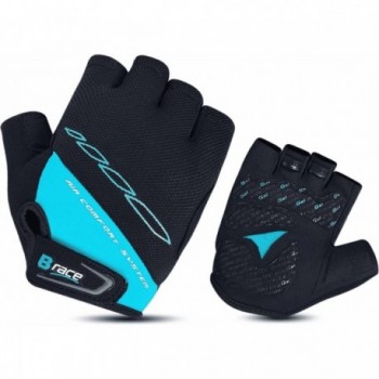 Summer Short Bump Gel Gloves Black/Aquamarine Size M with Ventilation - 1