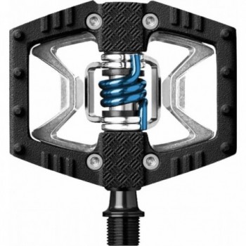 Pedali Crankbrothers Double Shot 2 Nero/Blu per MTB e Città - Dual Function in Alluminio - 2 - Pedali - 0641300160065