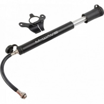 M-WAVE Mini Pump Flexi Tube Black Aluminum with Removable Hose 190mm - 1