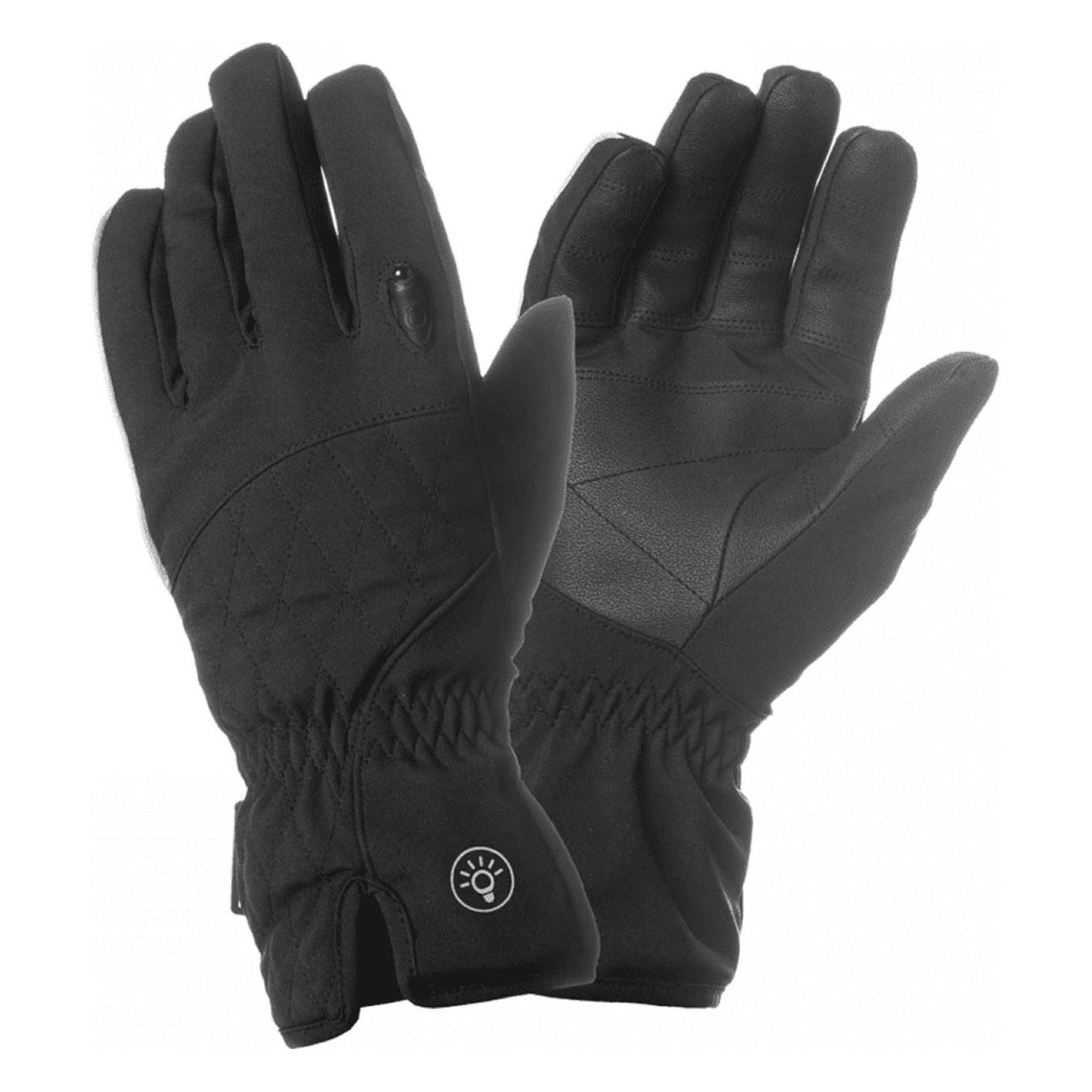 Gants d'Hiver Tucano Lux Lady Noir avec LED, Taille S, Écran Tactile - 1