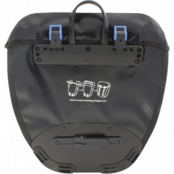 Top Case Étanche Alberta 2x20L Noir Mat avec Fixation Rotative R et K, Réfléchissant - 2