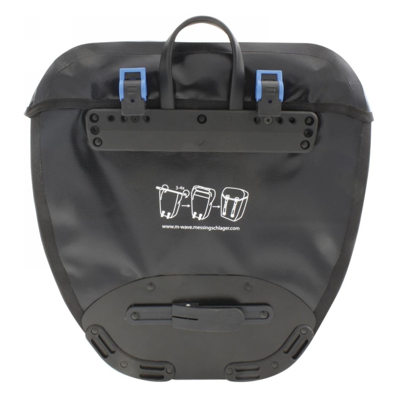 Top Case Étanche Alberta 2x20L Noir Mat avec Fixation Rotative R et K, Réfléchissant - 2