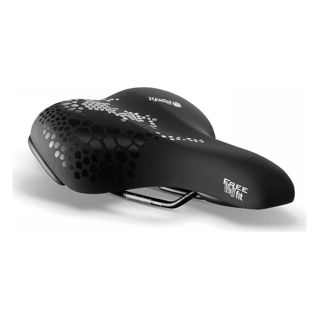 Selle Freeway Fit Moderate Unisexe Noir 260x188 mm - Confort et Technologie Avancée - 2