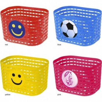 Plastic Basket for Kids 20x13.5x12.5 cm - Assorted Colors - 6