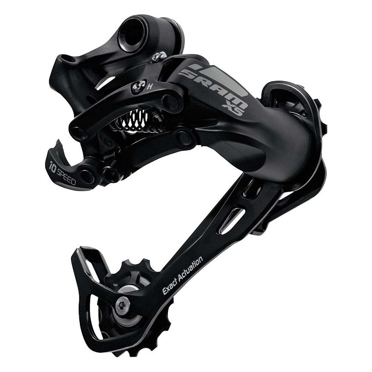 Cambio Trasero SRAM X-5 10 Velocidades, Jaula Media en Aluminio Negro - 1