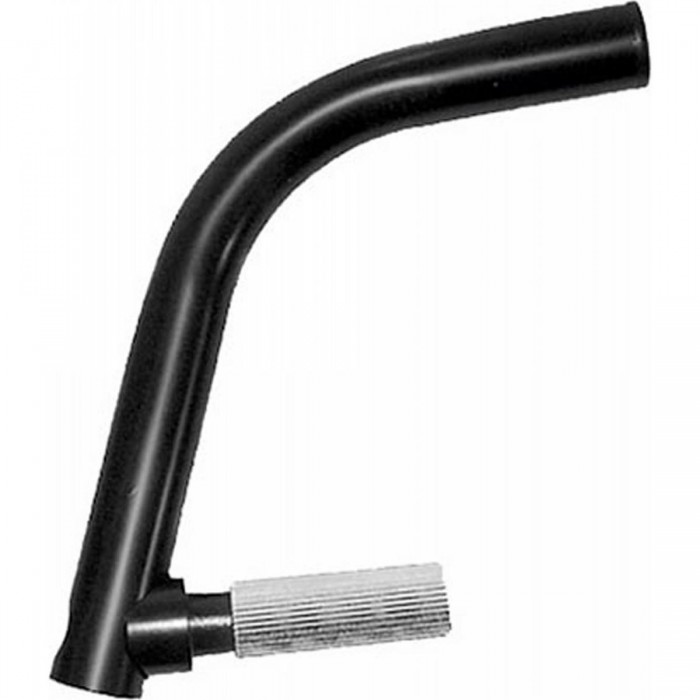 Additional Black Aluminum Bike Handlebar Grip with Internal Clamp - 1