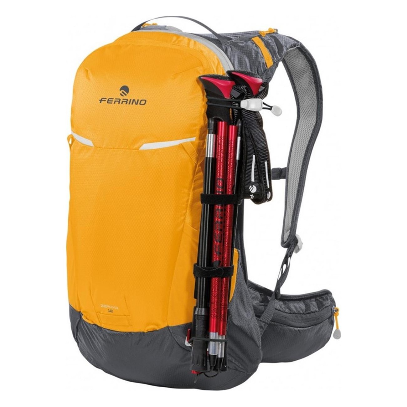 Sac à dos Zephyr 12L Jaune avec Housse et Système Dry Net - 3