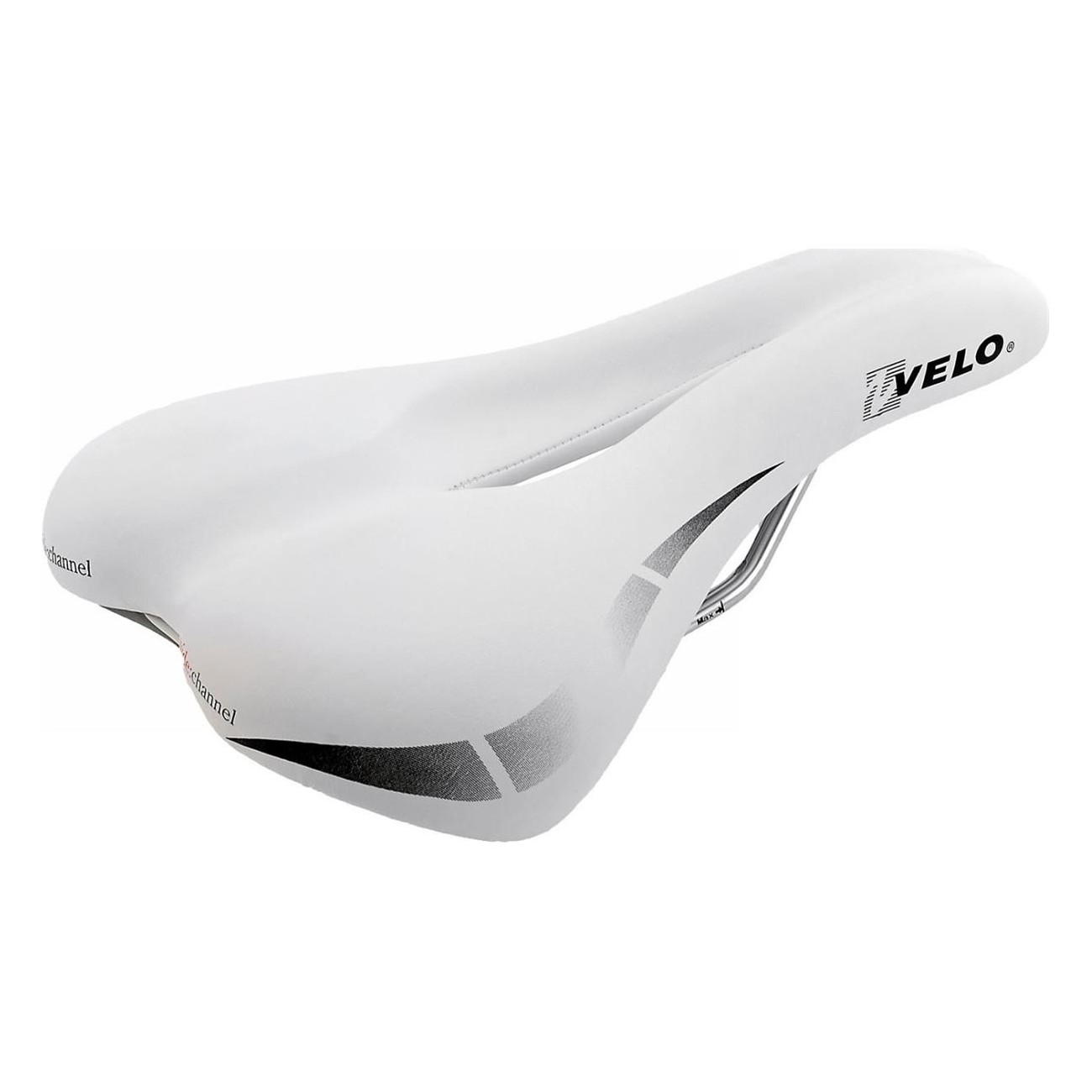 Selle VELO Blanche 250x168 mm, 318 g, Sans Collier - 1