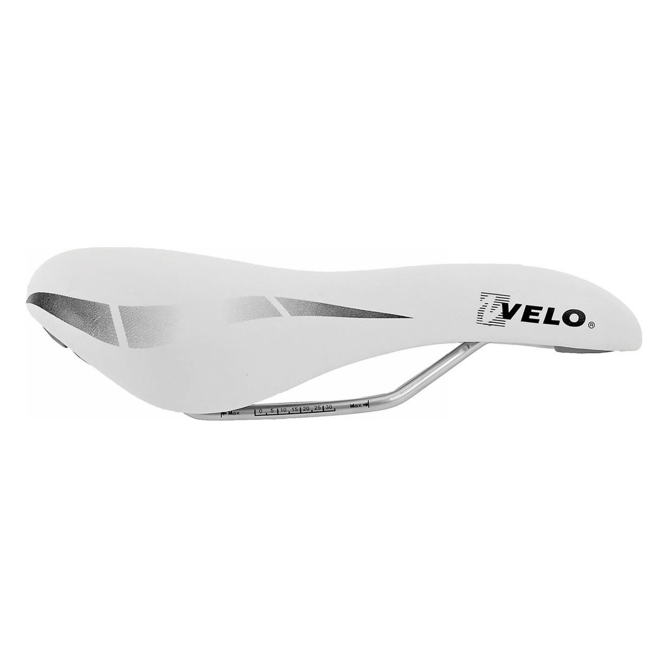 Selle VELO Blanche 250x168 mm, 318 g, Sans Collier - 2